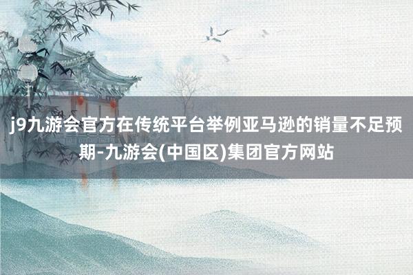 j9九游会官方在传统平台举例亚马逊的销量不足预期-九游会(中国区)集团官方网站