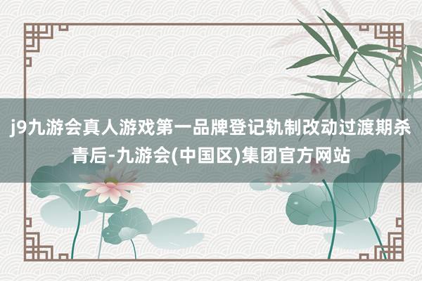 j9九游会真人游戏第一品牌登记轨制改动过渡期杀青后-九游会(中国区)集团官方网站