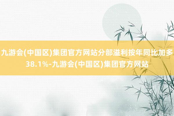 九游会(中国区)集团官方网站分部溢利按年同比加多38.1%-九游会(中国区)集团官方网站