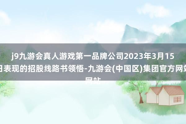 j9九游会真人游戏第一品牌公司2023年3月15日表现的招股线路书领悟-九游会(中国区)集团官方网站